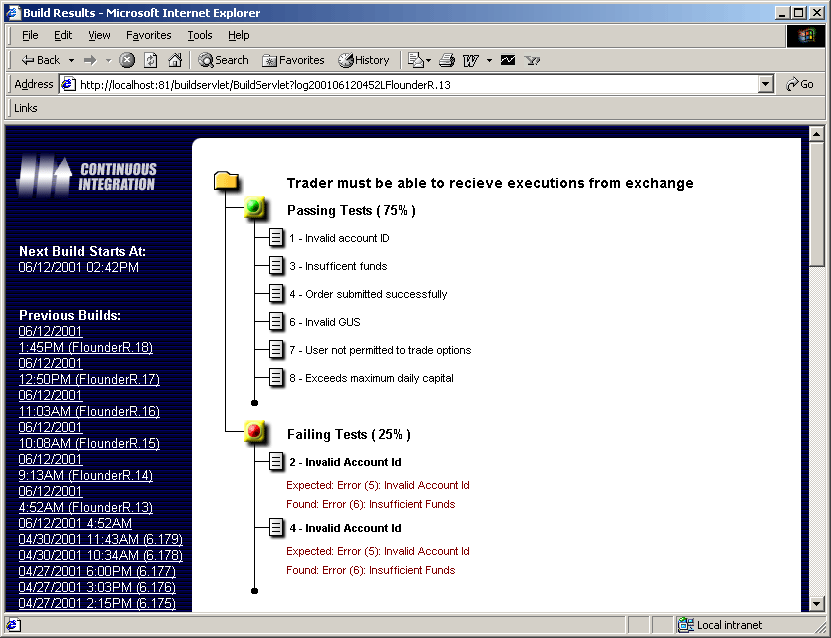 Picture of build page